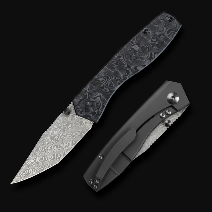 Delos EDC damascus knife