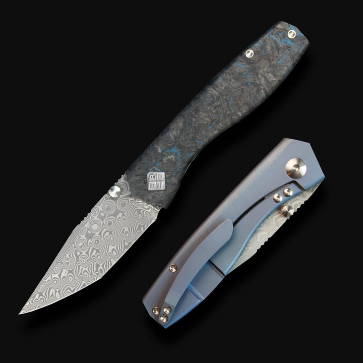 Delos damascus knife