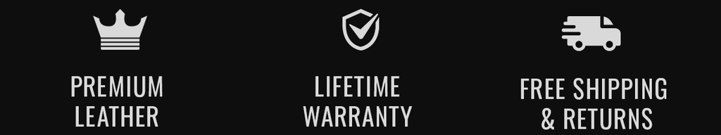 leather accessories free shipping icons