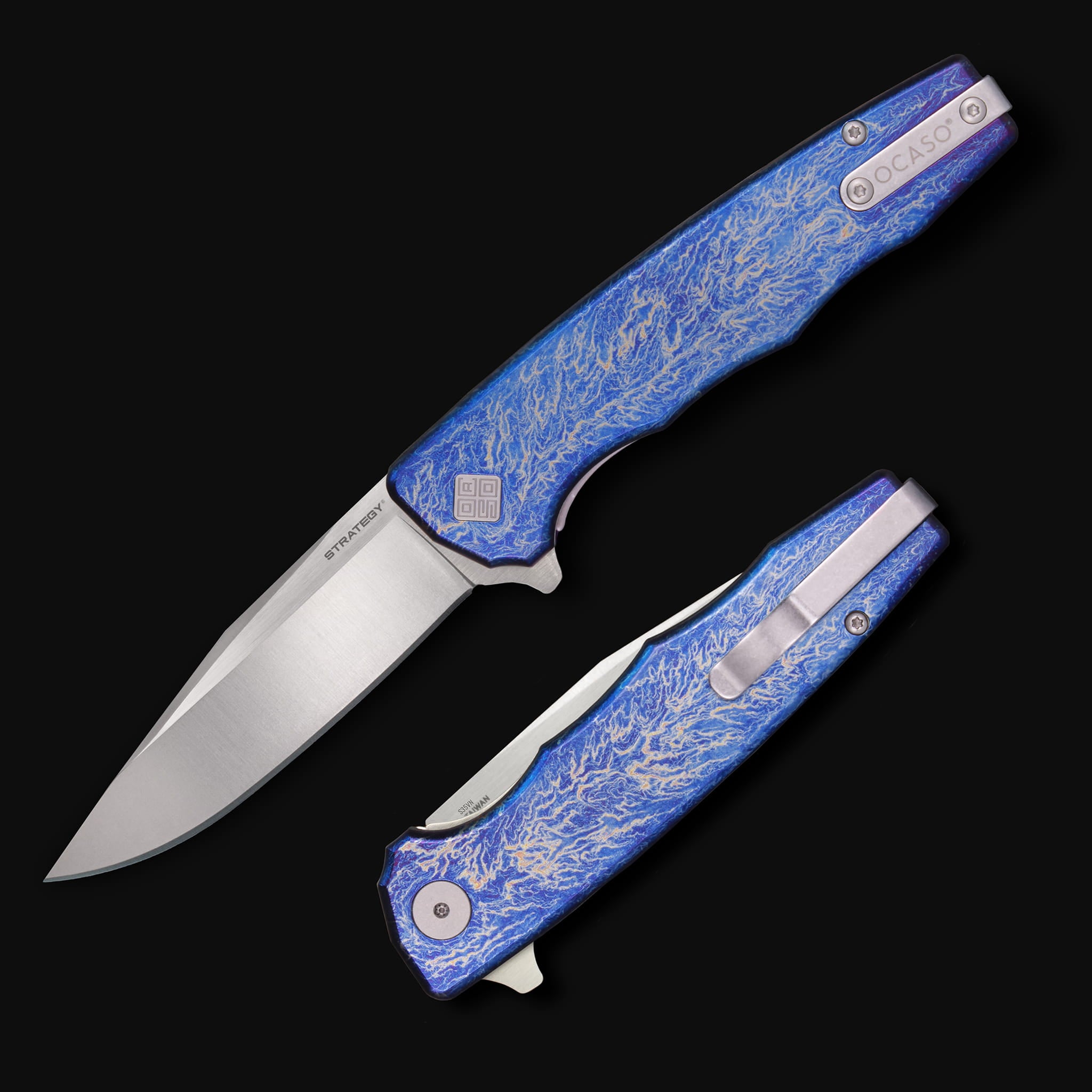 その他 FAB Harmonized Kodachi Edge of Autumn CF Strategy Titanium – CPM S35VN EDC Pocket Knife | Ocaso