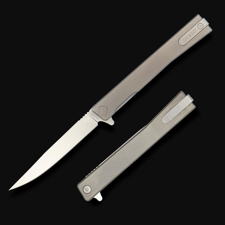 Solstice gentleman's knife open and closed