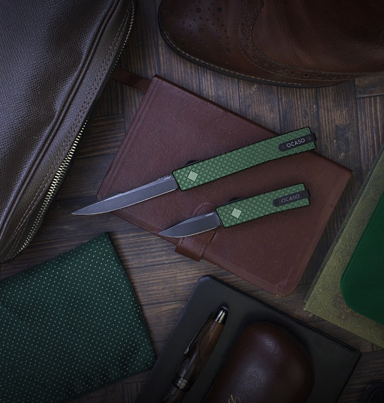 Ocaso Knives Lucent Automatic knife green