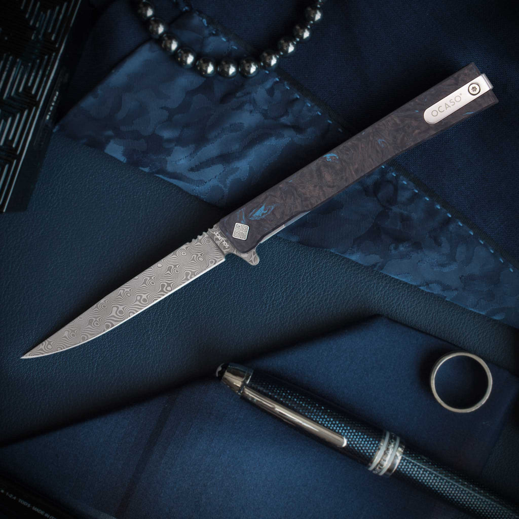 The Damascus Solstice - Premium Gentleman's Knife – OCASO