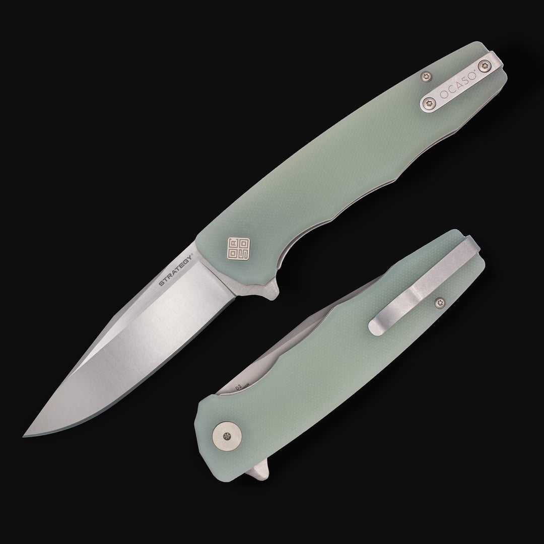 Strategy Jade G-10 satin finish blade