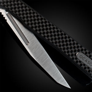 Carbon Fiber + Satin / Wharncliffe