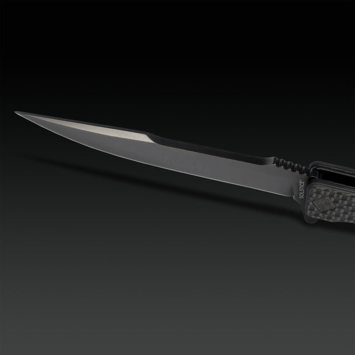 Carbon Fiber Solstice gentleman's knife black blade