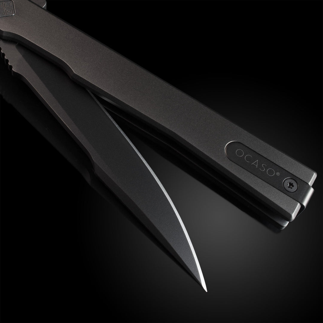 Solstice Executive knife Black Titanium + Black / Harpoon