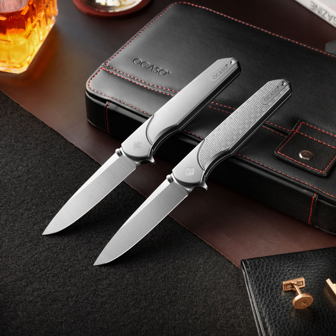 Titanium M390 Gentleman's Pocket Knife Charter