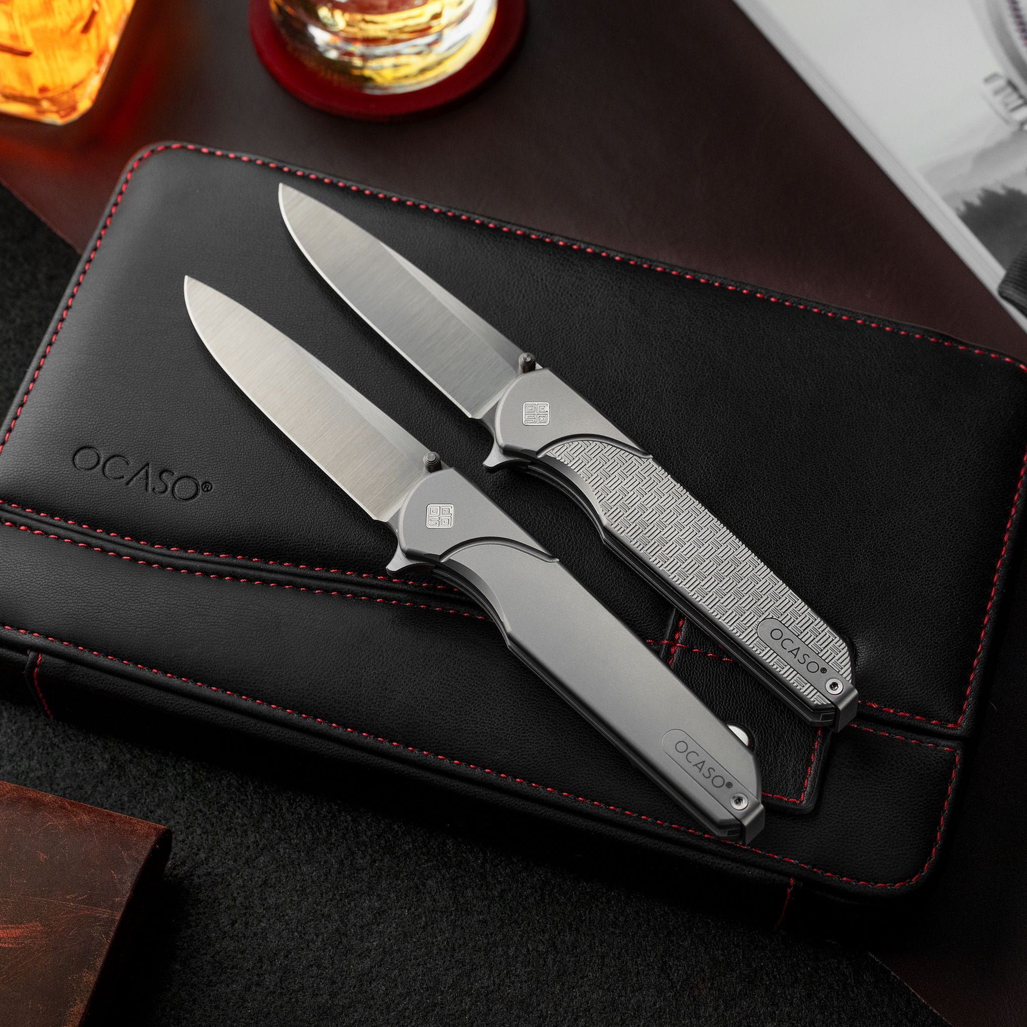 Titanium M390 Gentleman's Pocket Knife Charter