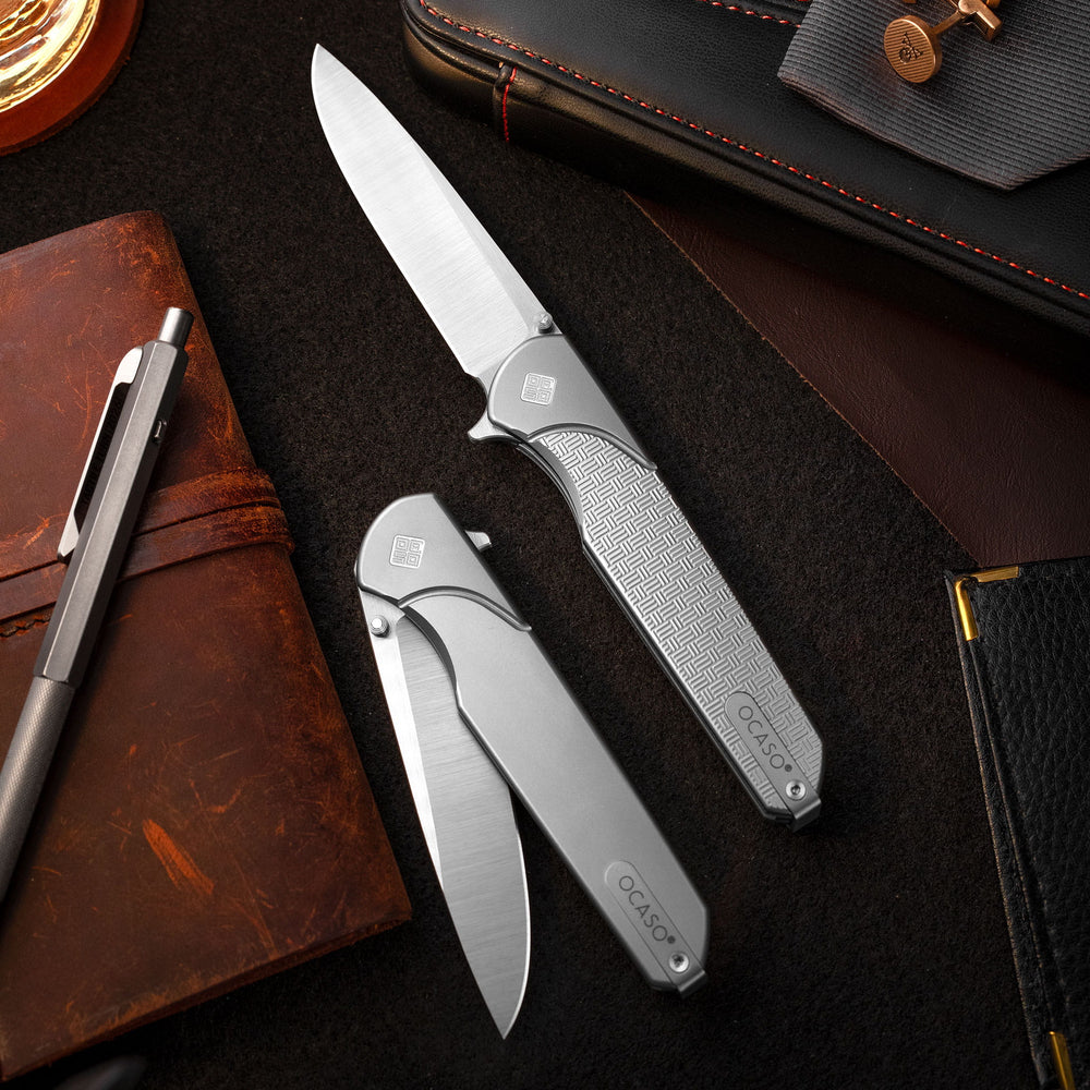 Titanium M390 Gentleman's Pocket Knife Charter