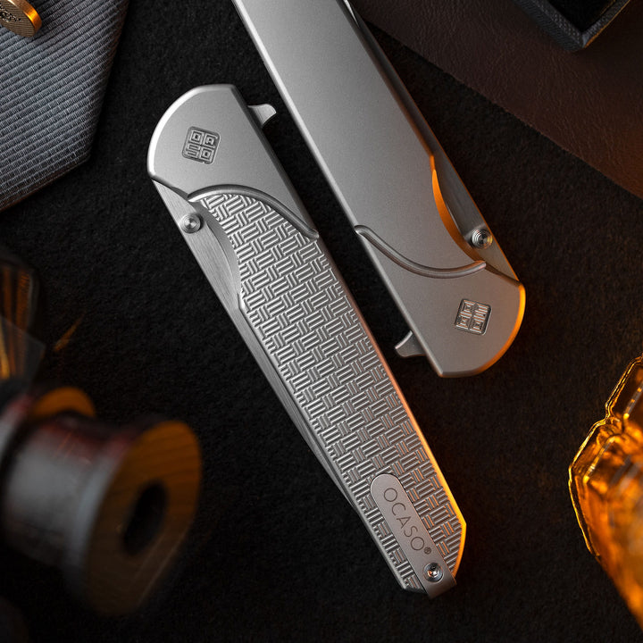 Titanium M390 Gentleman's Pocket Knife Charter