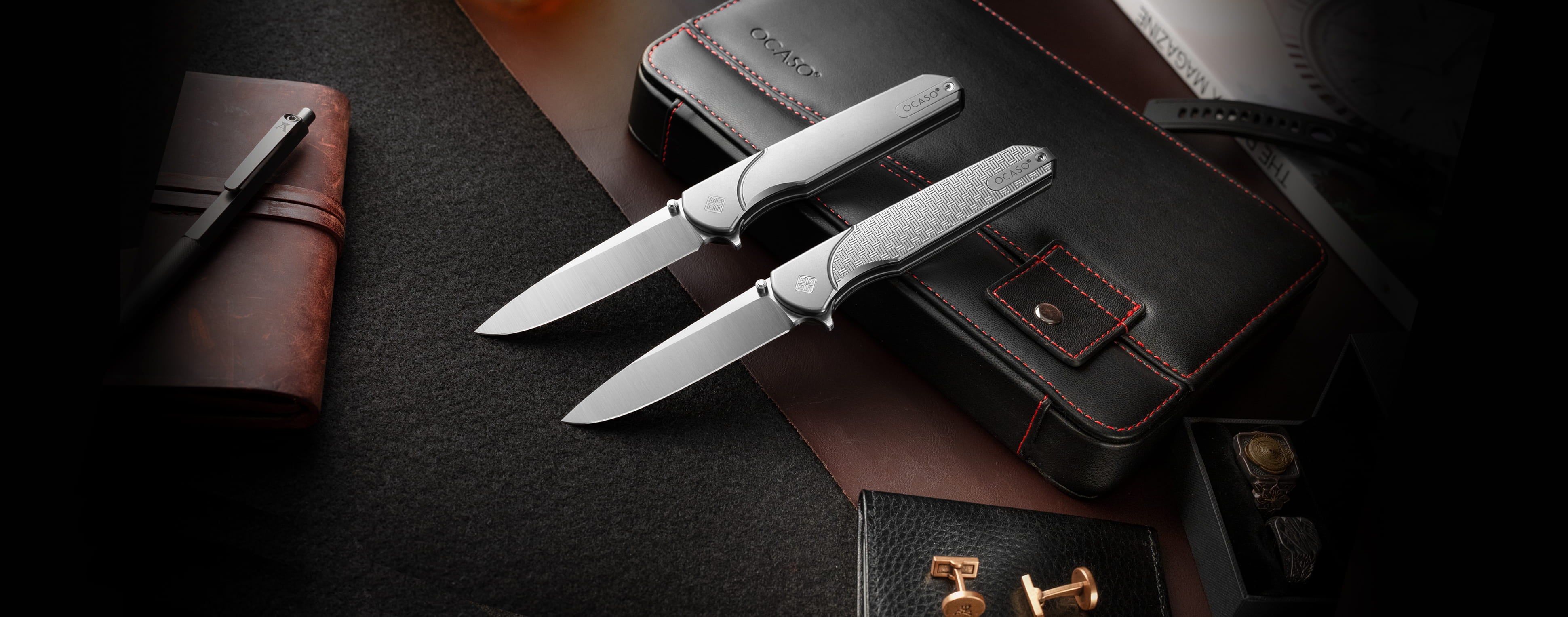 titanium charter pocket edc knife
