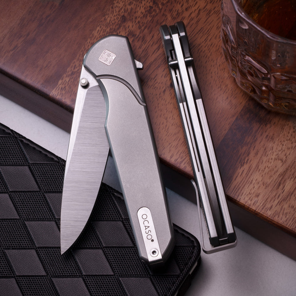 Titanium M390 Gentleman's Pocket Knife Charter