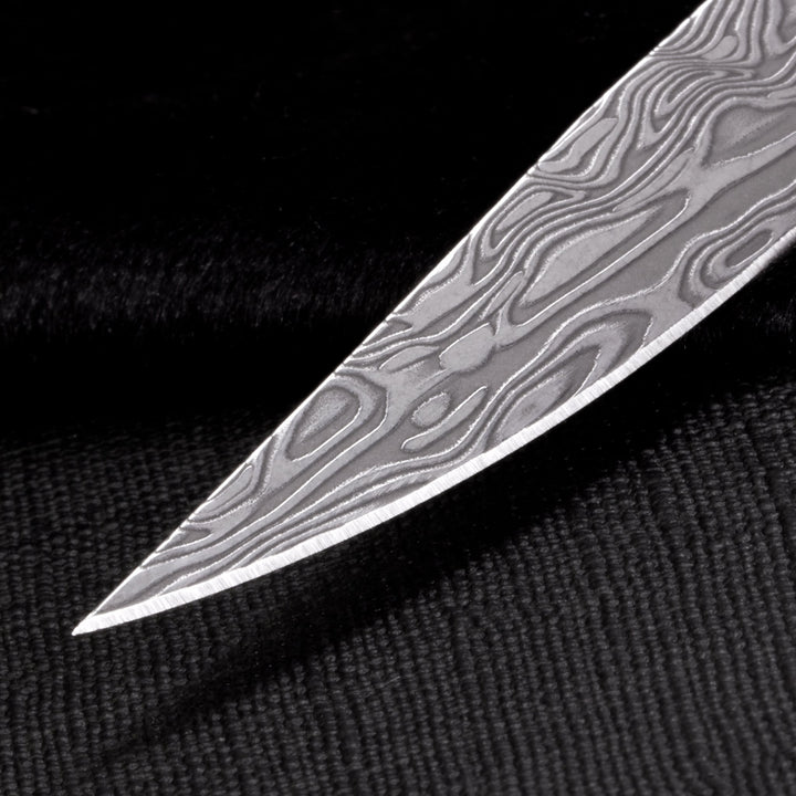 Damasteel Solstice Gentleman's Knife Black Dunes Fat Carbon