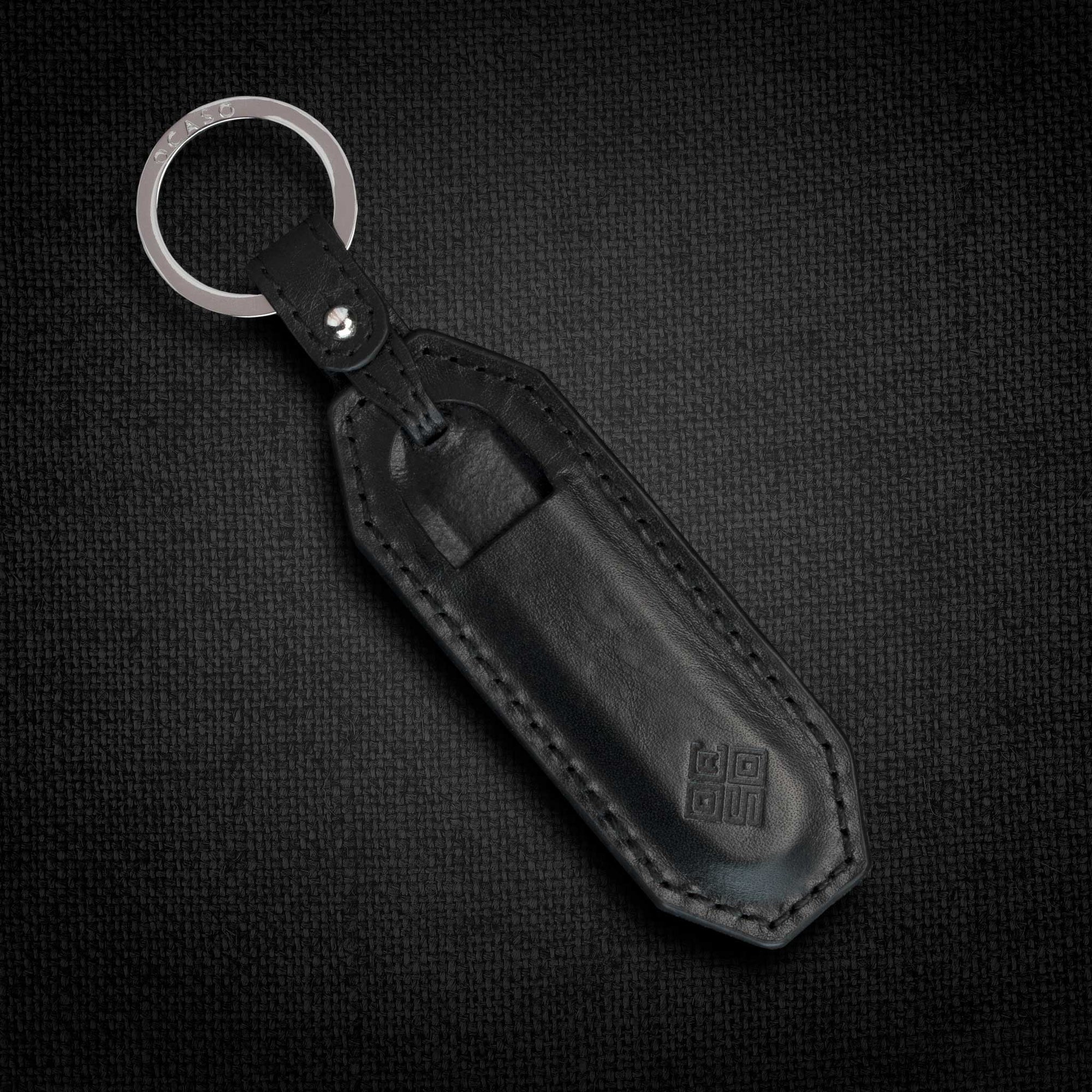 Key Slip Square Key Slip - Full Grain Leather Knife Slip – OCASO