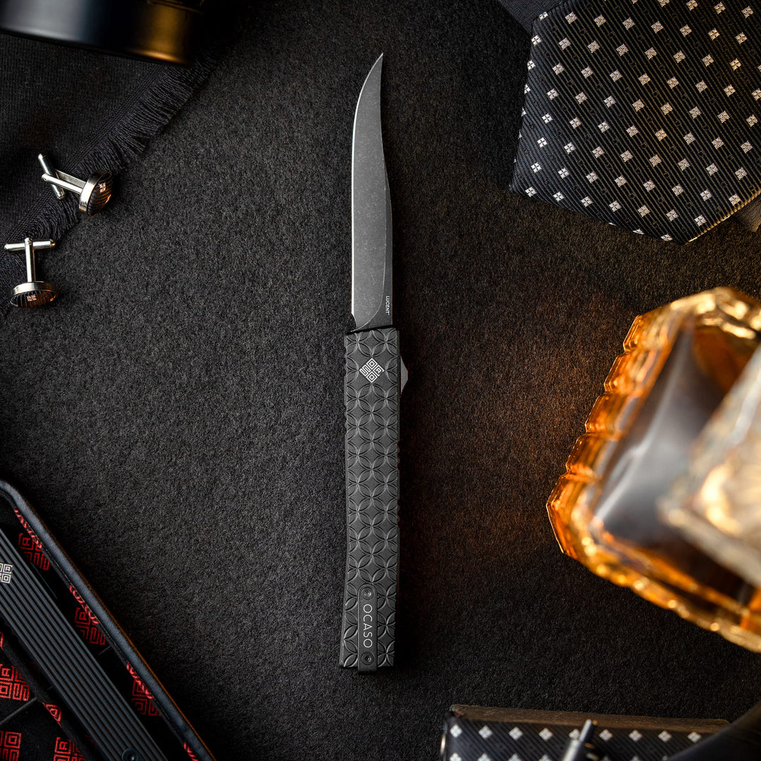 Lucent Automatic OTF Serpentine Blade, Black PVD Finish