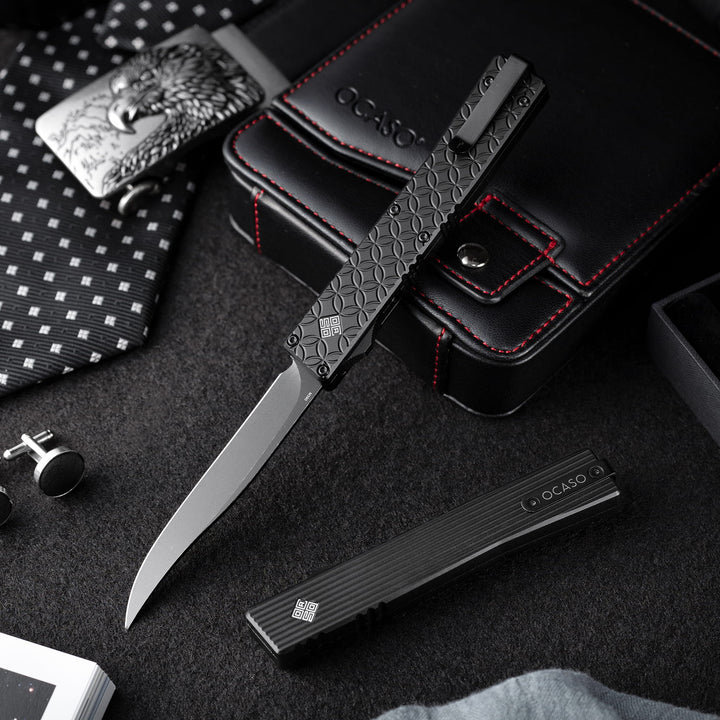 Lucent Automatic OTF Serpentine Blade, Black PVD Finish