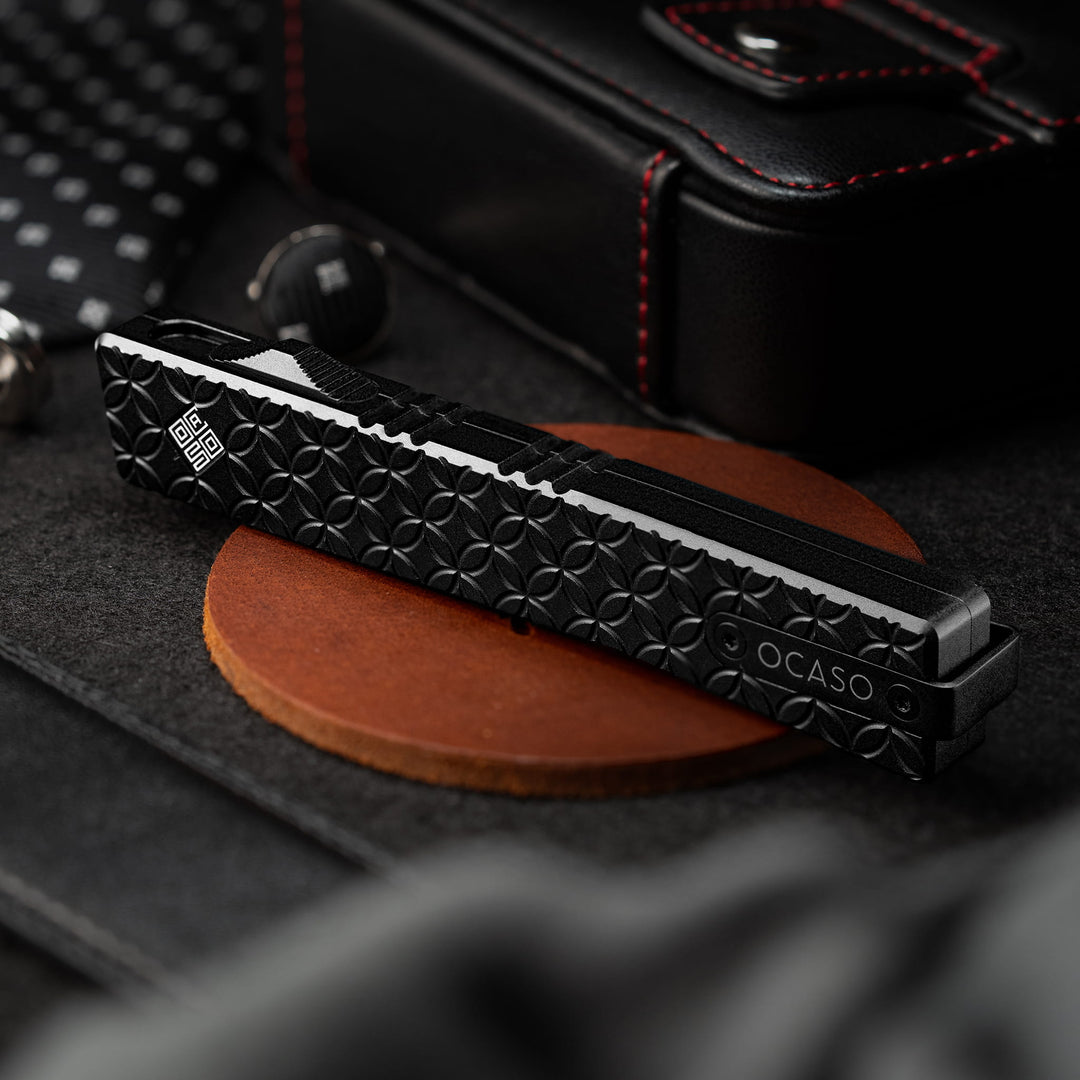 Lucent Automatic OTF Serpentine Blade, Black PVD Finish