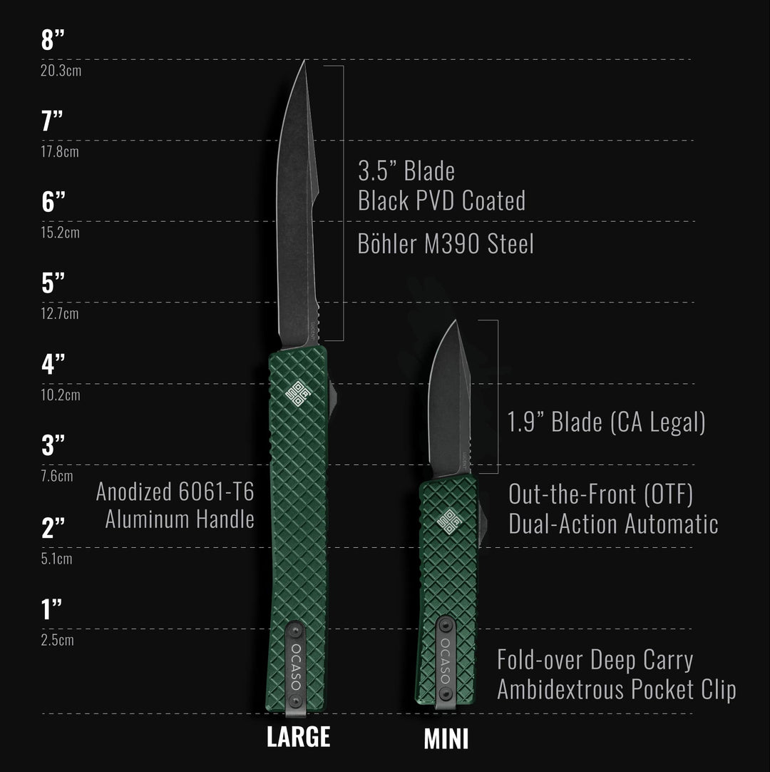 Lucent Automatic Knife Green