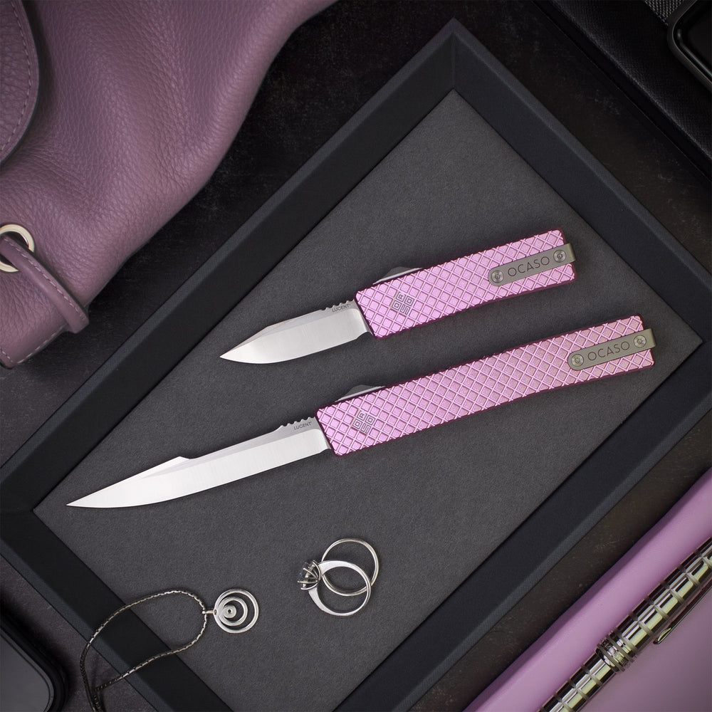 Lucent Automatic OTF Knife Pink