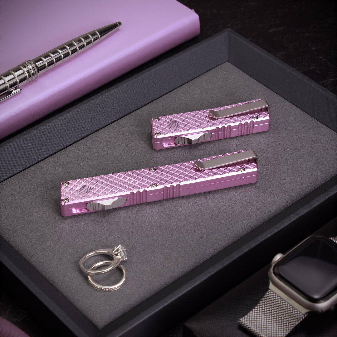 Lucent Automatic OTF Knife Pink