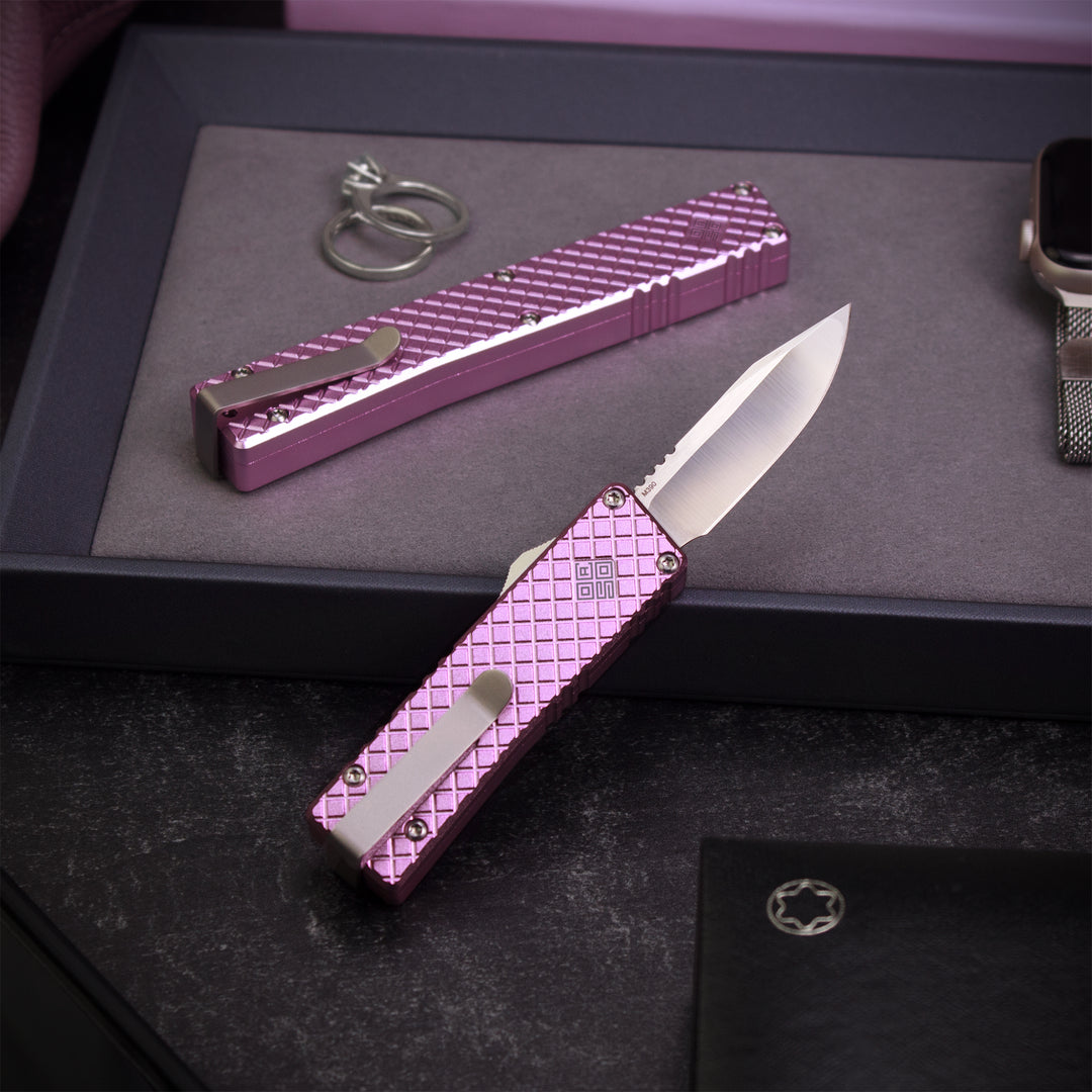 Lucent Automatic OTF Knife Pink