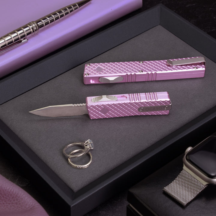 Lucent Pink Automatic Knife
