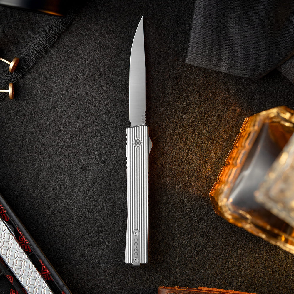 Lucent Automatic OTF Pinstripe Satin Blade