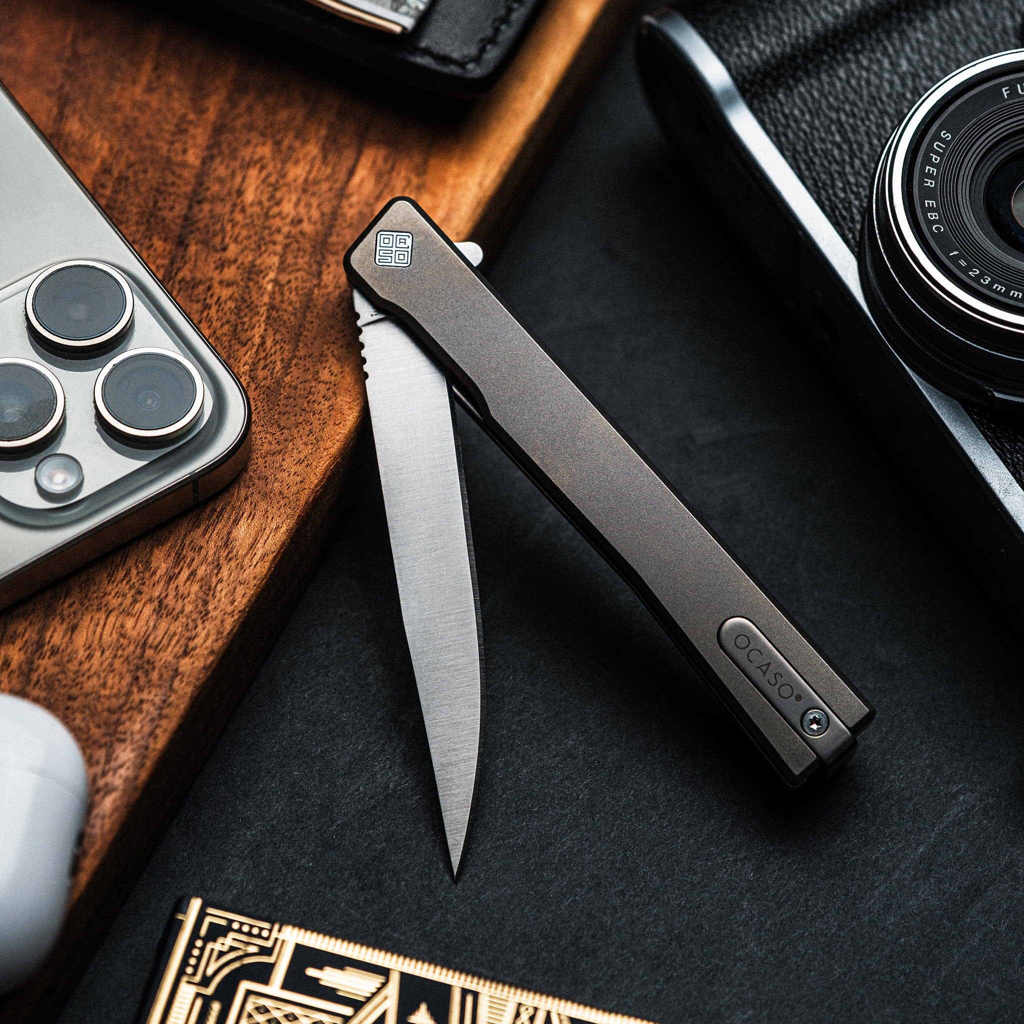Titanium Solstice – CPM S35VN Gentleman's Knife designed by Andrew