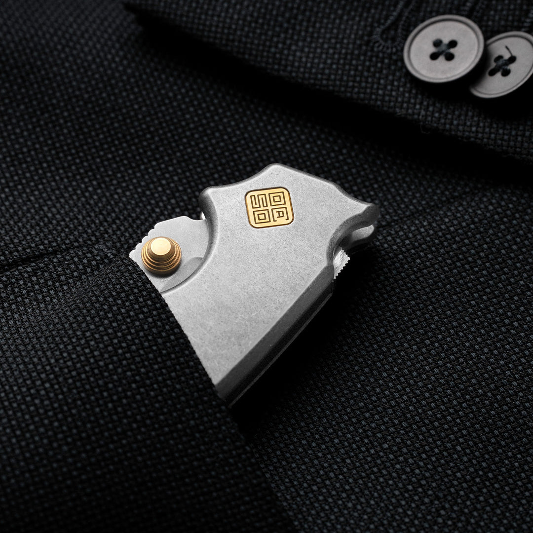Regis Titanium Demko Shark Lock Gold Hardware