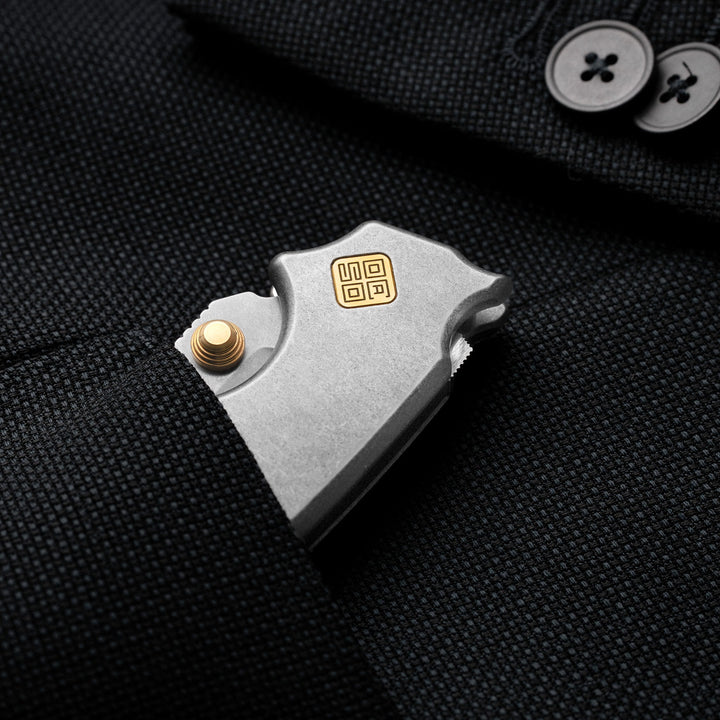 Regis Titanium Demko Shark Lock Gold Hardware