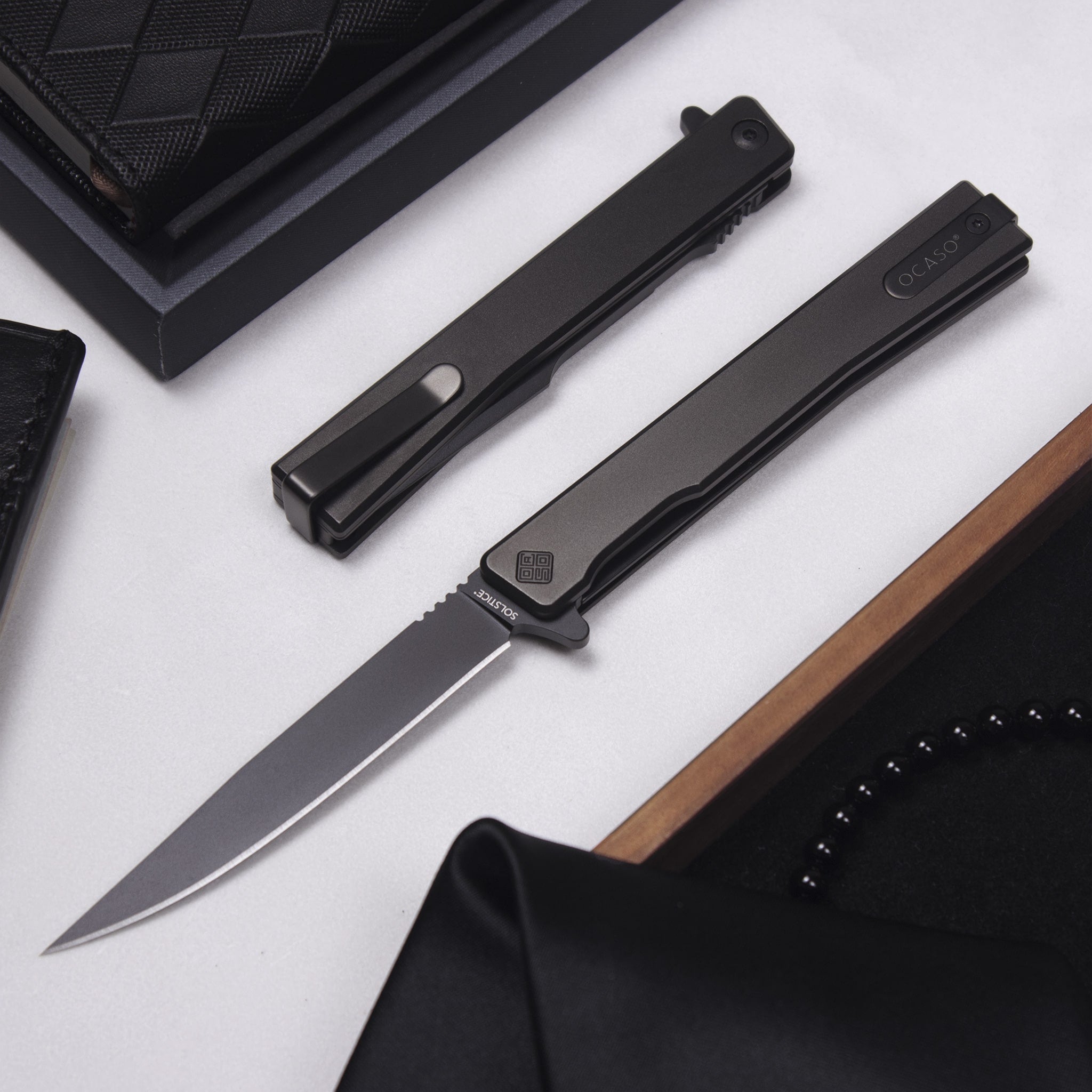 Titanium Solstice – CPM S35VN Gentleman's Knife designed by Andrew