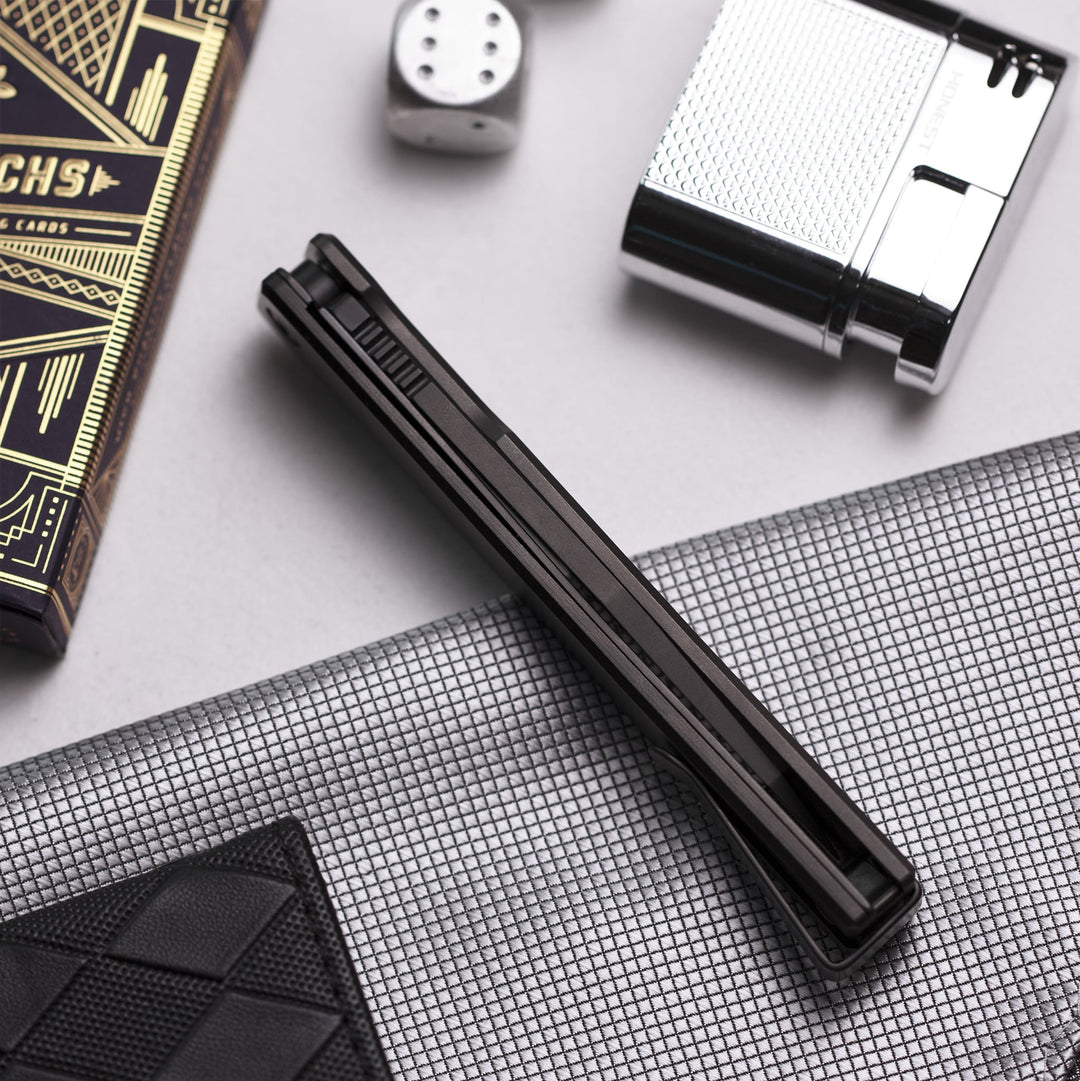 Solstice Executive knife Black Titanium + Black / Wharncliffe