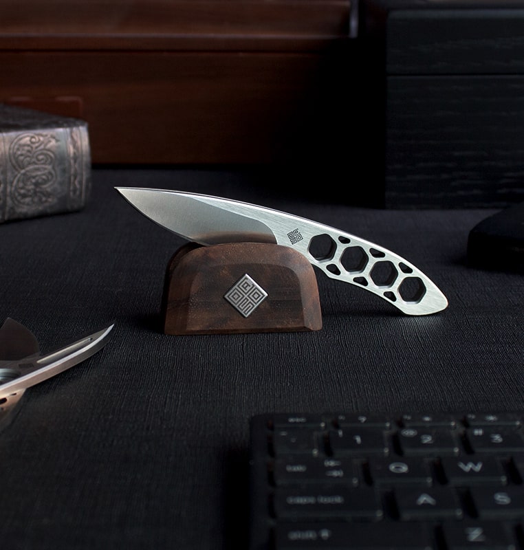 desk knife letter opener on desk