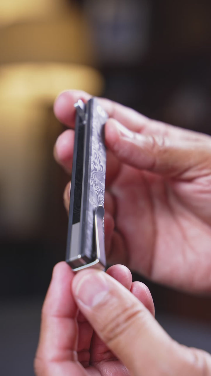 Damasteel gentleman's knife Solstice